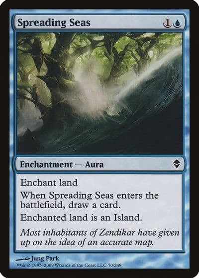 Spreading Seas Zendikar Magic card