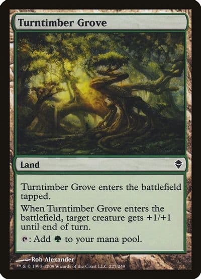 Turntimber Grove Zendikar Magic card