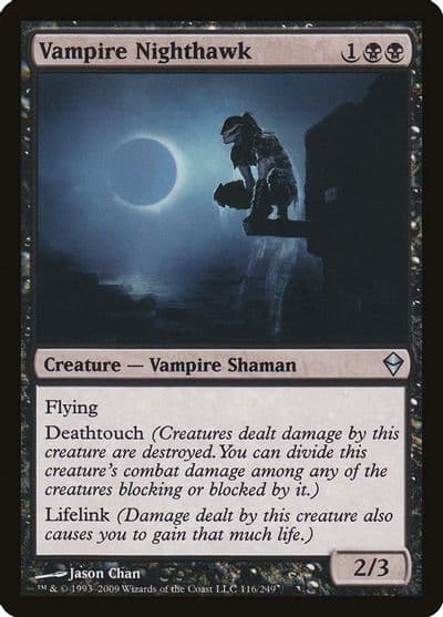Vampire Nighthawk Zendikar Magic card