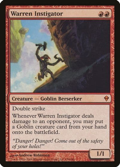 Warren Instigator Zendikar Magic card