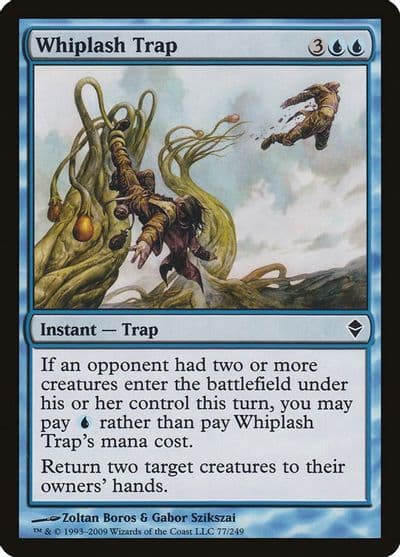 Whiplash Trap Zendikar Magic card