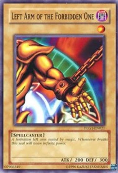 Left Arm of the Forbidden One Dark Legends Yu-Gi-Oh! card