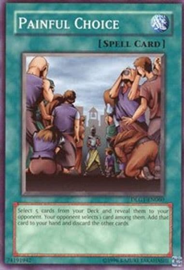 Painful Choice Dark Legends Yu-Gi-Oh! card