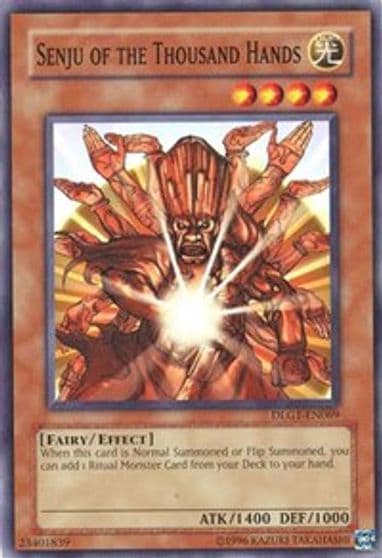 Senju of the Thousand Hands Dark Legends Yu-Gi-Oh! card
