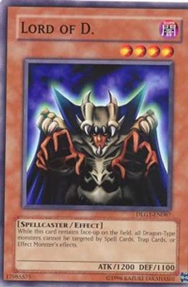 Lord of D Dark Legends Yu-Gi-Oh! card