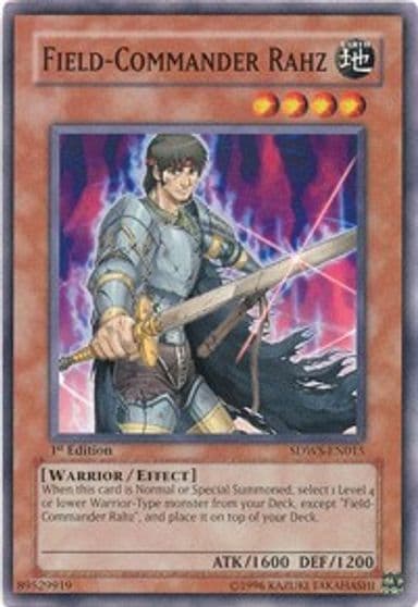 Field Commander Rahz Structure Deck: Warriors' Strike Yu-Gi-Oh! card