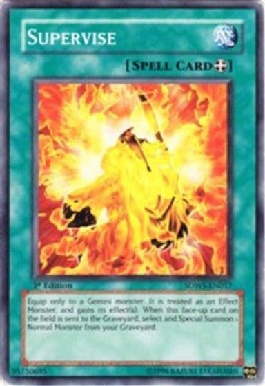 Supervise Structure Deck: Warriors' Strike Yu-Gi-Oh! card