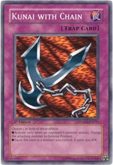 Kunai with Chain Structure Deck: Warriors' Strike Yu-Gi-Oh! card