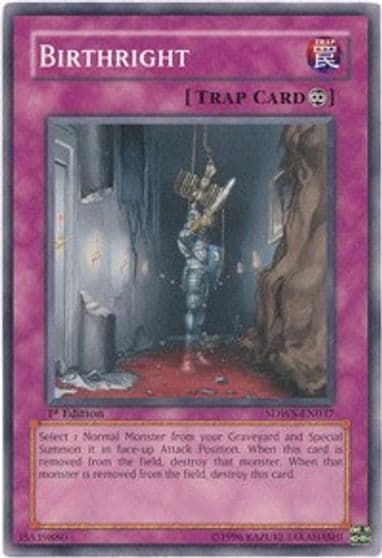Birthright Structure Deck: Warriors' Strike Yu-Gi-Oh! card