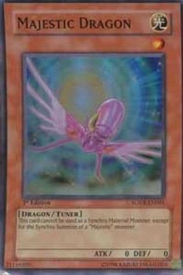Majestic Dragon Stardust Overdrive Yu-Gi-Oh! card