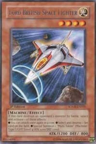 Lord British Space Fighter Stardust Overdrive Yu-Gi-Oh! card
