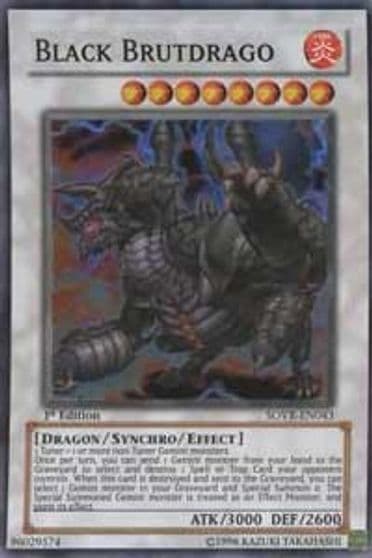 Black Brutdrago Stardust Overdrive Yu-Gi-Oh! card