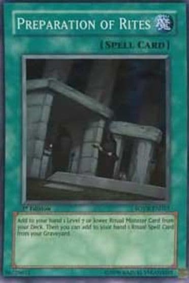 Preparation of Rites Stardust Overdrive Yu-Gi-Oh! card