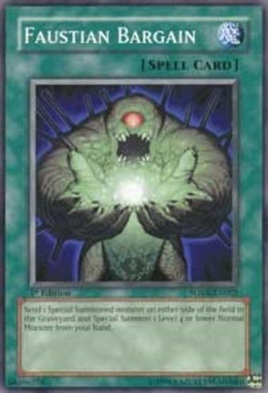 Faustian Bargain Stardust Overdrive Yu-Gi-Oh! card