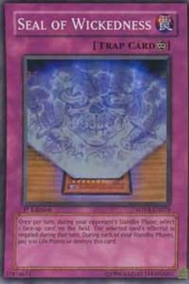 Seal of Wickedness Stardust Overdrive Yu-Gi-Oh! card