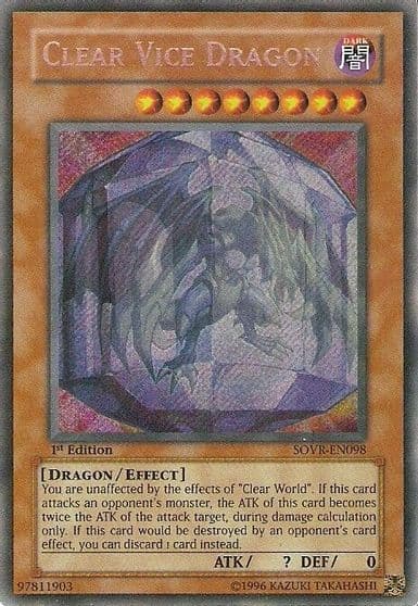 Clear Vice Dragon Stardust Overdrive Yu-Gi-Oh! card