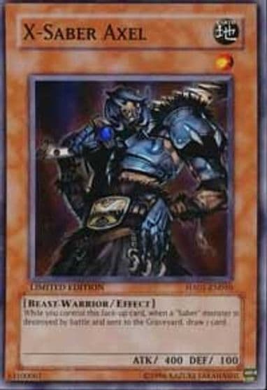 X Saber Axel Hidden Arsenal Yu-Gi-Oh! card