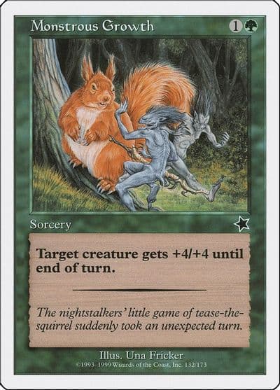 Monstrous Growth Starter 1999 Magic card