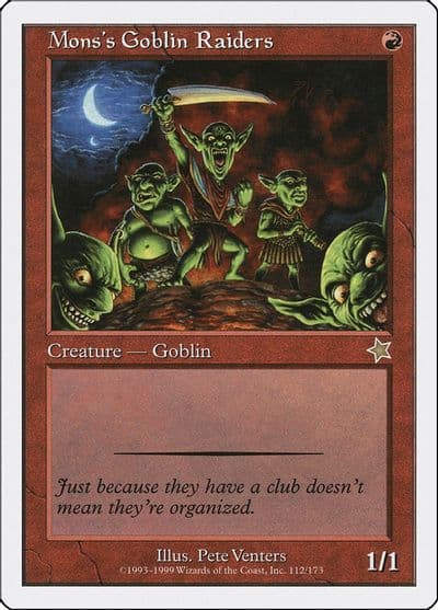 Monss Goblin Raiders Starter 1999 Magic card