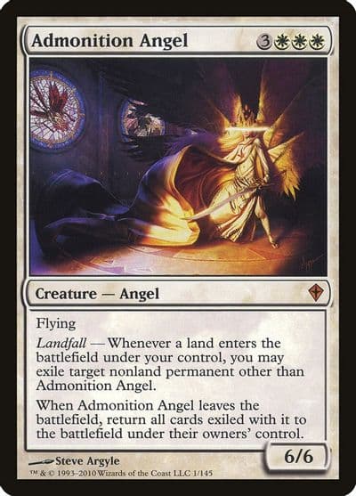 Admonition Angel Worldwake Magic card