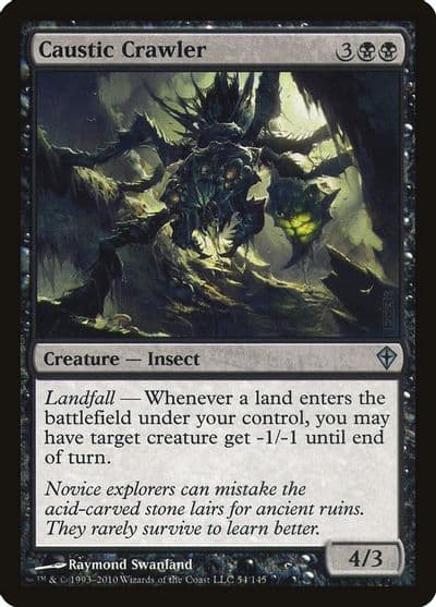 Caustic Crawler Worldwake Magic card