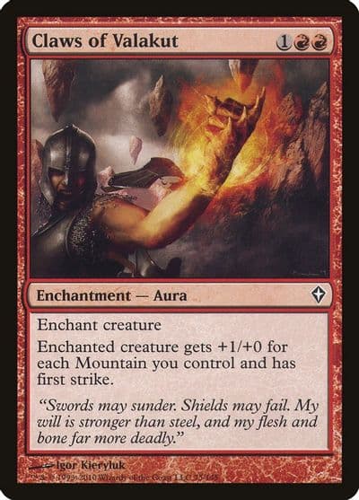 Claws of Valakut Worldwake Magic card