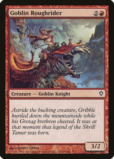Goblin Roughrider Worldwake Magic card