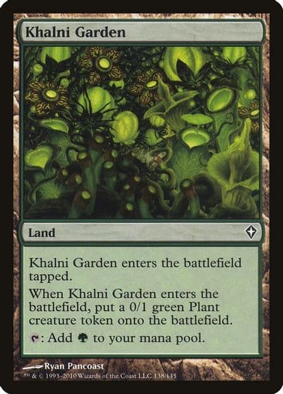 Khalni Garden Worldwake Magic card