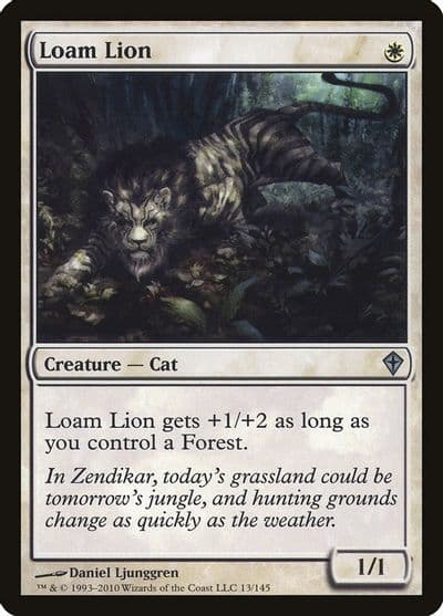 Loam Lion Worldwake Magic card