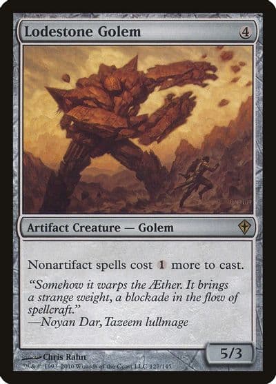 Lodestone Golem Worldwake Magic card