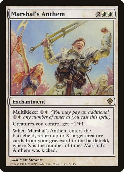 Marshals Anthem Worldwake Magic card