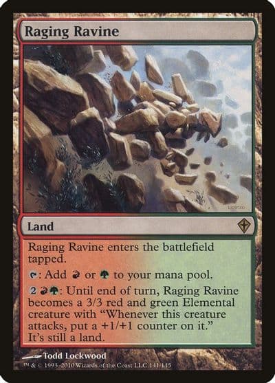 Raging Ravine Worldwake Magic card