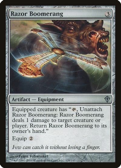 Razor Boomerang Worldwake Magic card