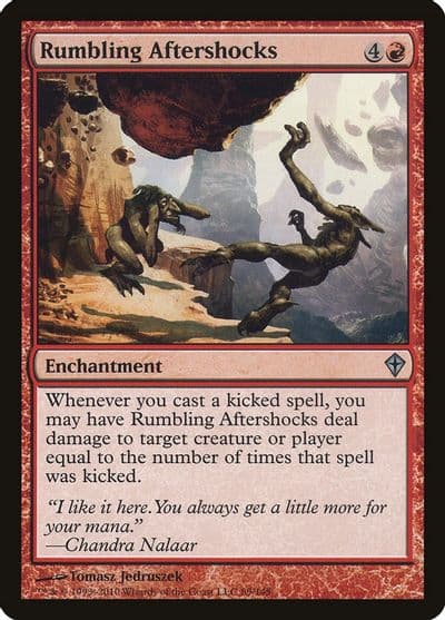 Rumbling Aftershocks Worldwake Magic card