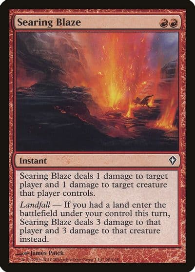 Searing Blaze Worldwake Magic card