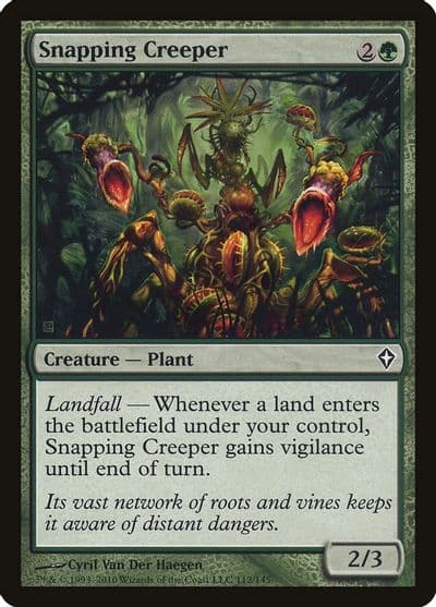 Snapping Creeper Worldwake Magic card