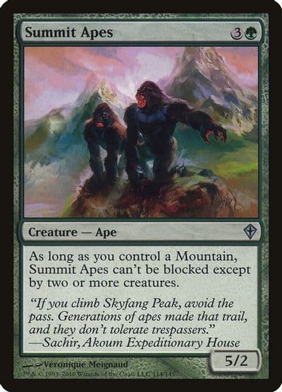 Summit Apes Worldwake Magic card