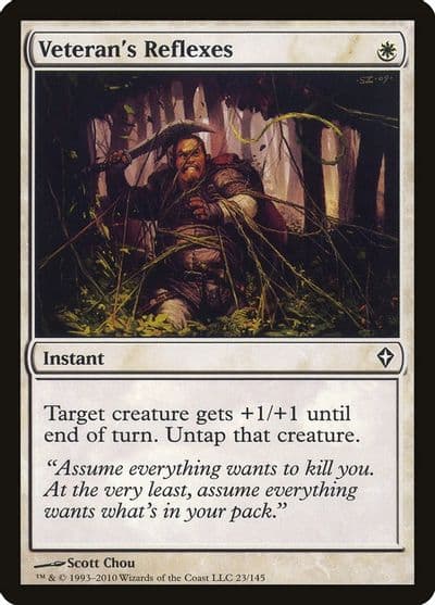 Veterans Reflexes Worldwake Magic card