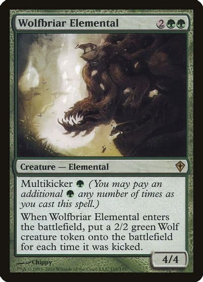 Wolfbriar Elemental Worldwake Magic card