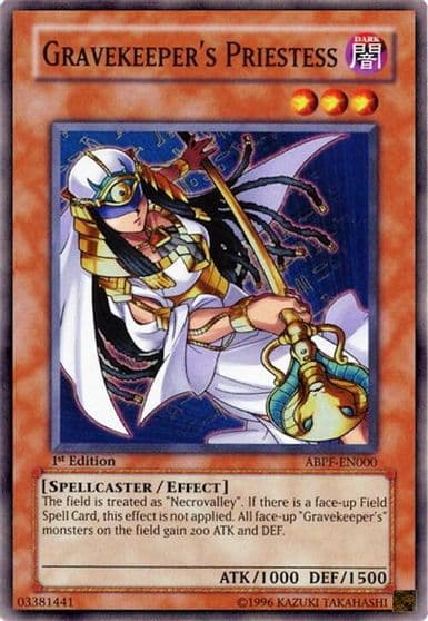 Gravekeepers Priestess Absolute Powerforce Yu-Gi-Oh! card