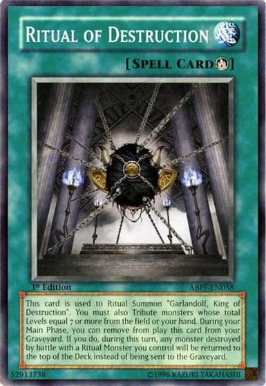 Ritual of Destruction Absolute Powerforce Yu-Gi-Oh! card
