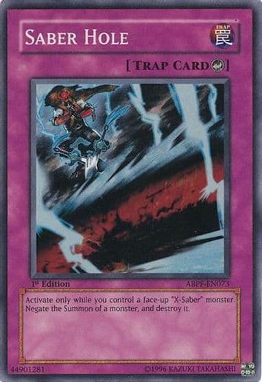 Saber Hole Absolute Powerforce Yu-Gi-Oh! card