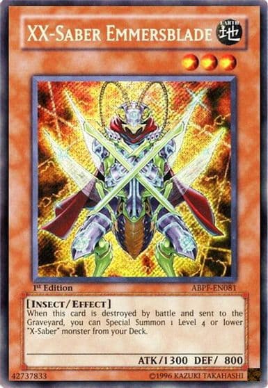 XX Saber Emmersblade Absolute Powerforce Yu-Gi-Oh! card