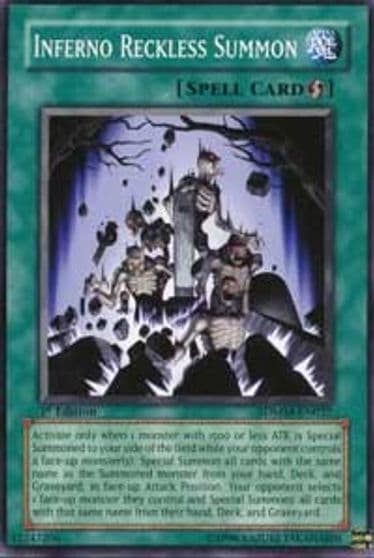 Inferno Reckless Summon Structure Deck: Machina Mayhem Yu-Gi-Oh! card