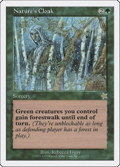 Natures Cloak Starter 1999 Magic card