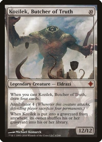 Kozilek Butcher of Truth Rise of the Eldrazi Magic card