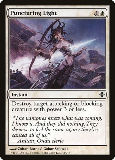 Puncturing Light Rise of the Eldrazi Magic card