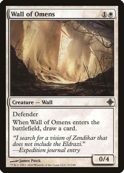 Wall of Omens Rise of the Eldrazi Magic card