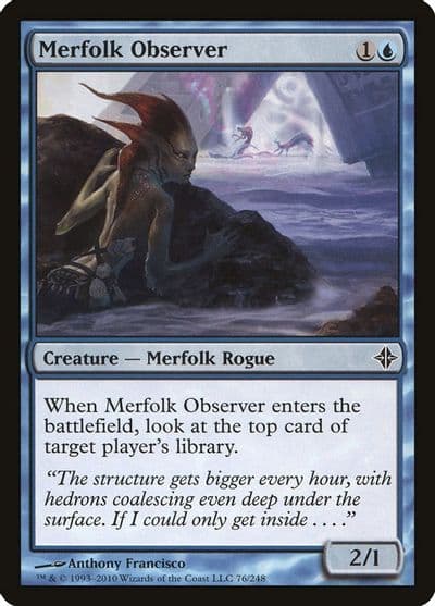 Merfolk Observer Rise of the Eldrazi Magic card