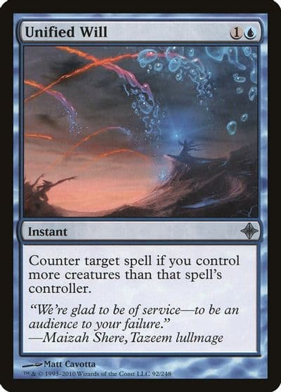 Unified Will Rise of the Eldrazi Magic card